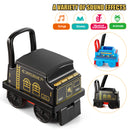 Ride-On Train Carriage with Songs, Stories, Storage, and Handle - Black/Blue Magic Cars 12