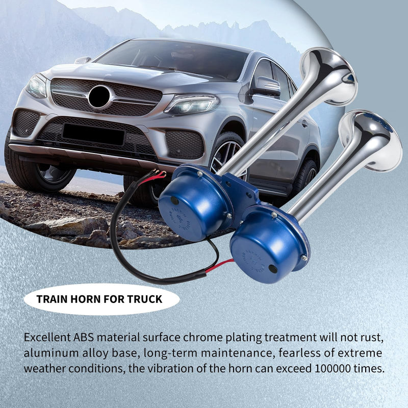 24V Electric Dual Train and Truck Horns Waterproof Loud Car Horns Magic Cars 1