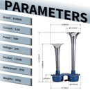 24V Electric Dual Train and Truck Horns Waterproof Loud Car Horns Magic Cars 4