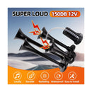 Train Horn Kit with Compressor – Ultra Loud Air Horn for Vehicles Magic Cars 4