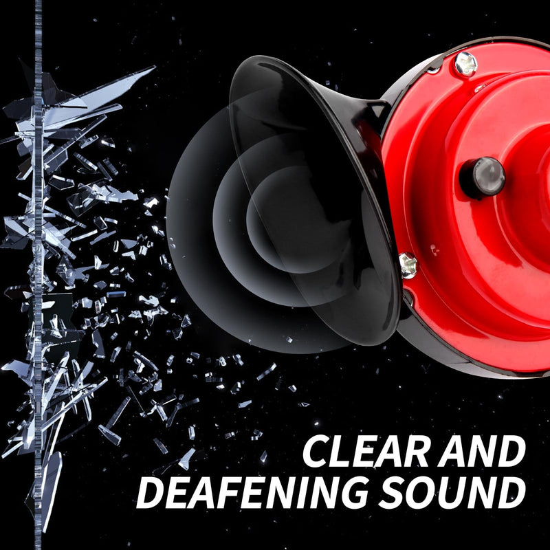 12V Waterproof Electric Snail Air Horn for Trucks 300dB Loud Train Sound Magic Cars 5