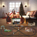 Remote Control Steam Locomotive Train Set with Fuel Tank Car for Kids Magic Cars 7