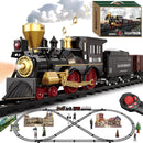 Remote Control Steam Locomotive Train Set with Fuel Tank Car for Kids Magic Cars Variant 0