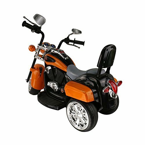 Electric Ride-On Trike Motorcycle for Kids 3-4 Years Old - Orange Magic Cars 2