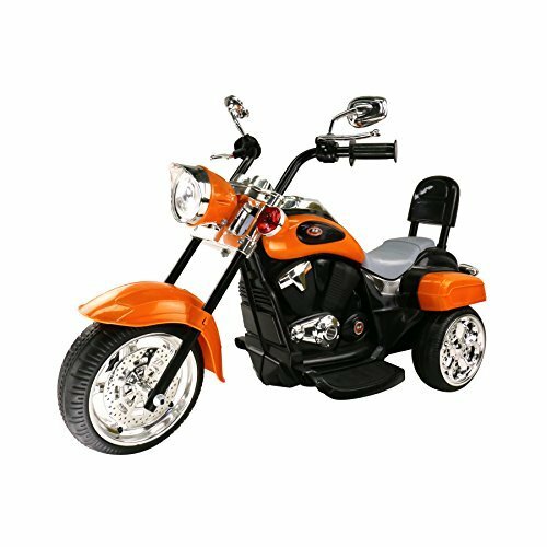 Electric Ride-On Trike Motorcycle for Kids 3-4 Years Old - Orange Magic Cars Variant 0