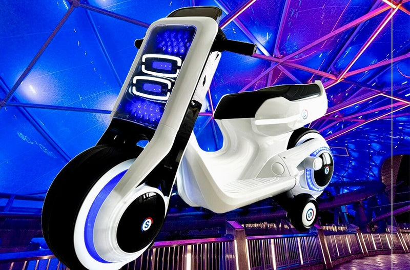 Electric Kids Lightcycle Ride-On Motorcycle Scooter Toy Magic Cars 11