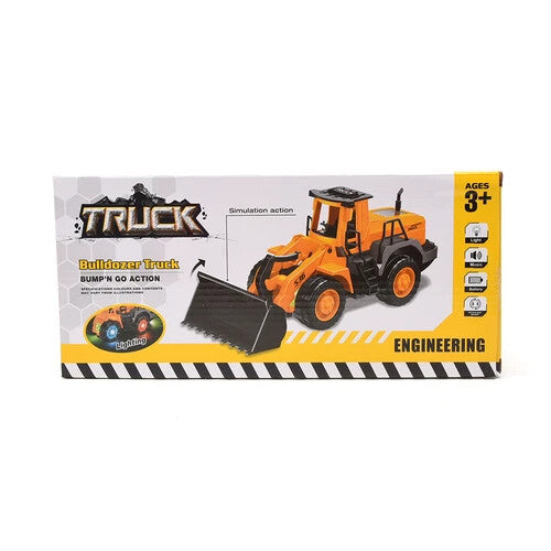 Battery Operated Bulldozer Truck with Light and Music Simulation Magic Cars 11