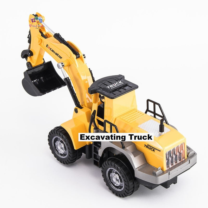 Battery Operated Excavator Truck with Light and Sound Simulation Magic Cars 4