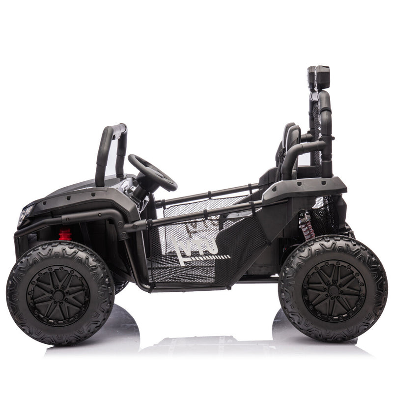Two-Seater Kids Ride-On with Parental Remote Control, Rear Searchlight, and Bluetooth MP3 for Ages 3+ Magic Cars 10
