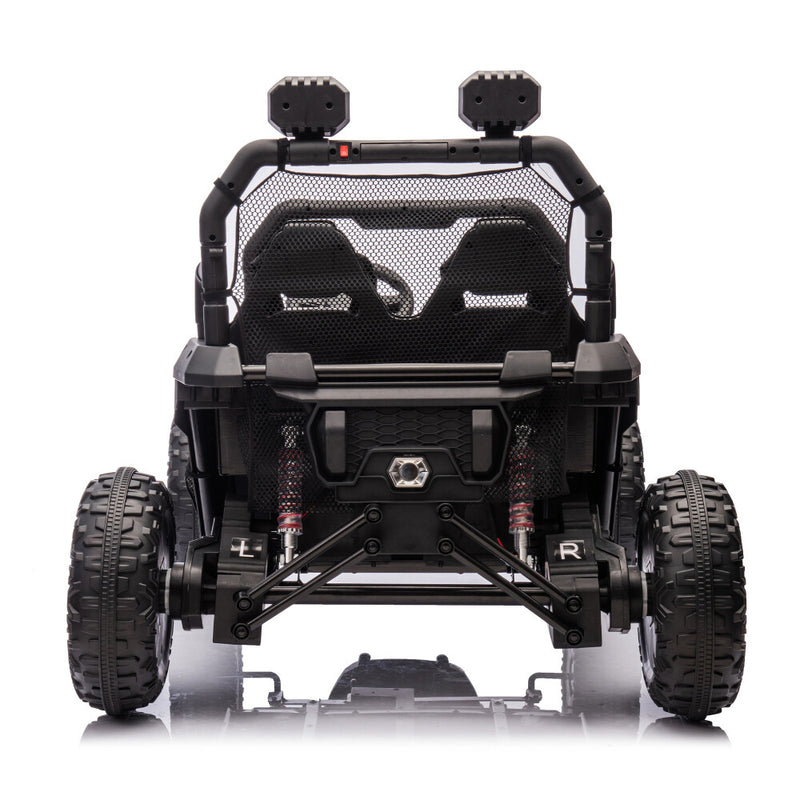 Two-Seater Kids Ride-On with Parental Remote Control, Rear Searchlight, and Bluetooth MP3 for Ages 3+ Magic Cars 12
