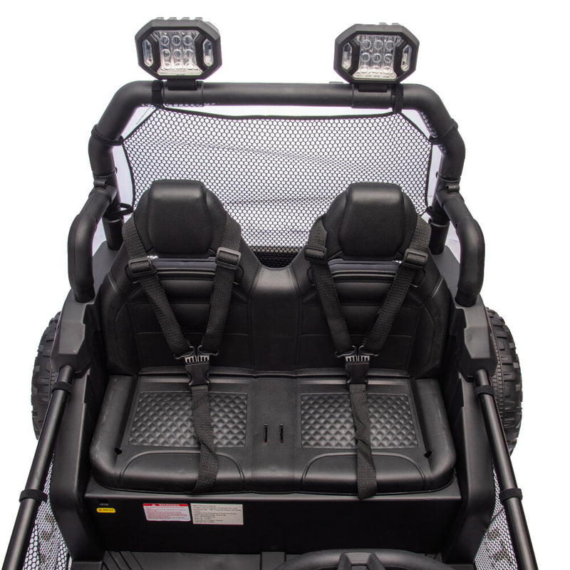 Two-Seater Kids Ride-On with Parental Remote Control, Rear Searchlight, and Bluetooth MP3 for Ages 3+ Magic Cars 13