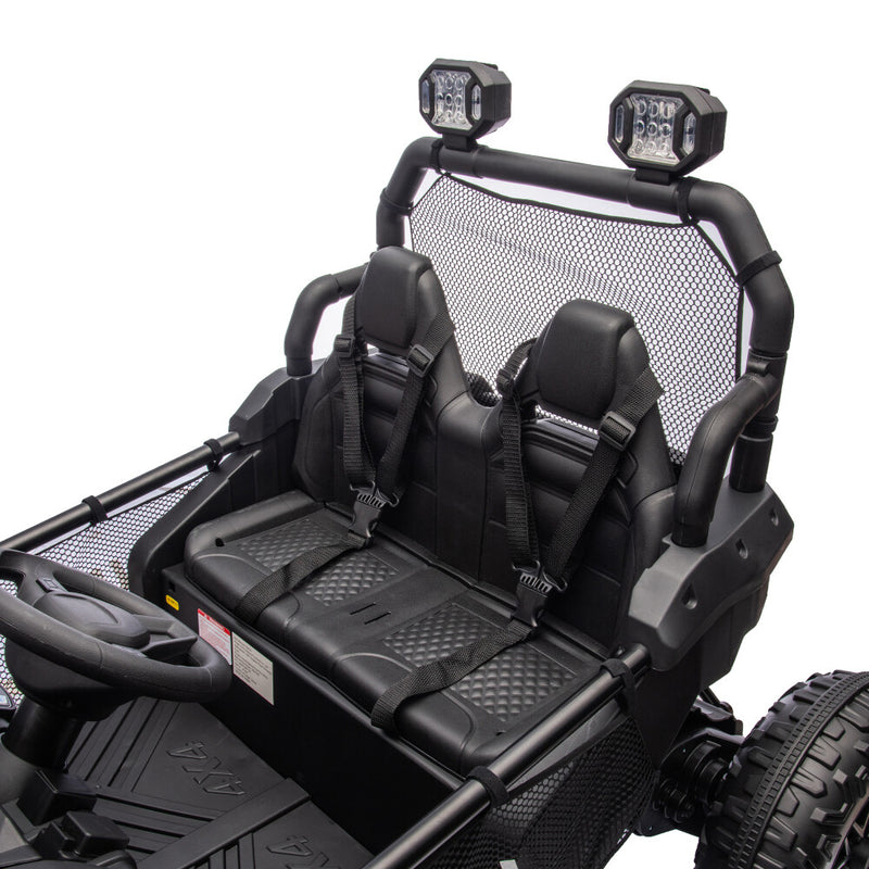 Two-Seater Kids Ride-On with Parental Remote Control, Rear Searchlight, and Bluetooth MP3 for Ages 3+ Magic Cars 14