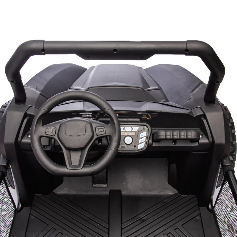 Two-Seater Kids Ride-On with Parental Remote Control, Rear Searchlight, and Bluetooth MP3 for Ages 3+ Magic Cars 16