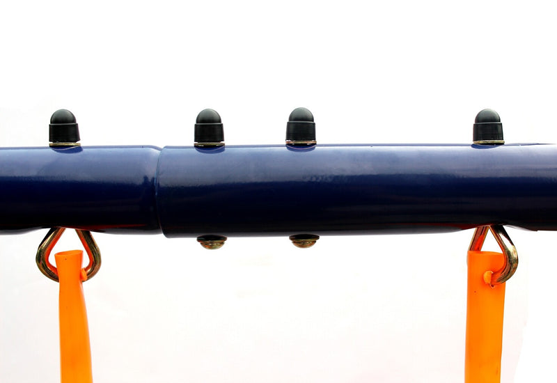 2-Station Outdoor Swing Set with Dual Swings for Children Magic Cars 3