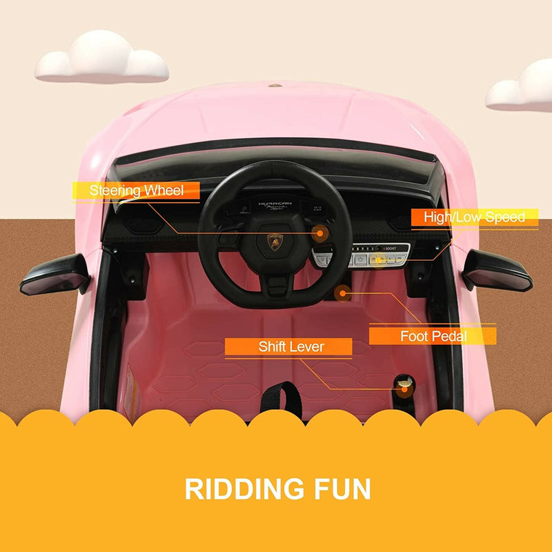 12V Kids Electric Ride-On Car Lamborghini Huracán Replica Magic Cars 3