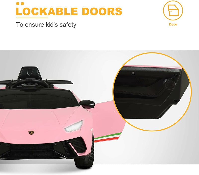 12V Kids Electric Ride-On Car Lamborghini Huracán Replica Magic Cars 8