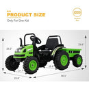 6V Kids Ride-On Tractor with Remote Control, Music, Horn, and Wagon Trailer Magic Cars 2