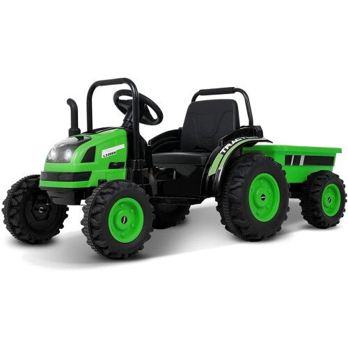 6V Kids Ride-On Tractor with Remote Control, Music, Horn, and Wagon Trailer Magic Cars Variant 0