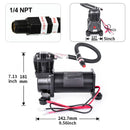 Quiet Air Compressor 300 PSI 1/4 NPT Super Silent 69dB for Truck, Car, and Train Use Magic Cars 2