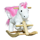 Deluxe Unicorn Rocking Horse Toy for Kids with Lullaby Music Magic Cars Variant 0