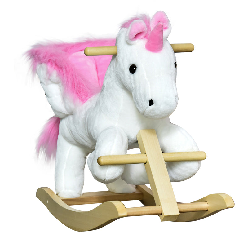 Deluxe Unicorn Rocking Horse Toy for Kids with Lullaby Music Magic Cars Variant 0