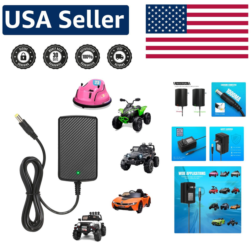 12V Universal Charger for Kids’ Electric Cars with Overcharge Protection Magic Cars Variant 0