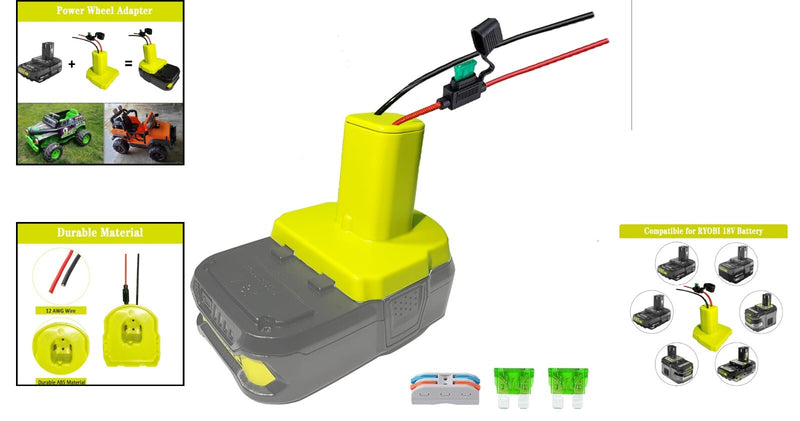 Universal 18V Battery Adapter for Power Wheels and Robotics Toy Upgrades Magic Cars 1