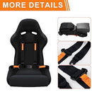 4-Point Safety Harness Set in Black for Go Kart, UTV, and ATV Racing Magic Cars 6