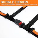 4-Point Safety Harness Set in Black for Go Kart, UTV, and ATV Racing Magic Cars 7