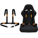 4-Point Safety Harness Set in Black for Go Kart, UTV, and ATV Racing Magic Cars 9