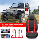 4-Point Safety Harness System 2" for Go Karts, UTVs, ATVs in Racing Red Magic Cars 1