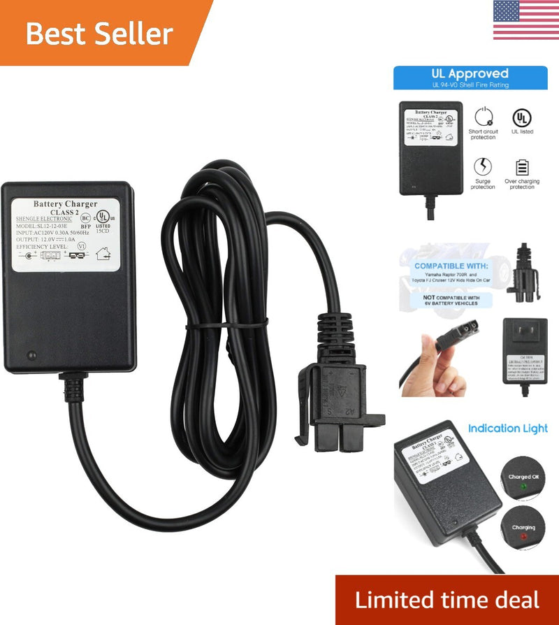 Universal 6ft 12V Battery Charger Cable Certified Safe Magic Cars Variant 0