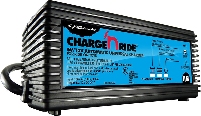Universal Battery Maintainer for Ride-On Toys with Quick Connect and LED Status Indicator Magic Cars 2