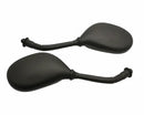 Universal Black Bubble Scooter Mirror Set for 8mm/10mm