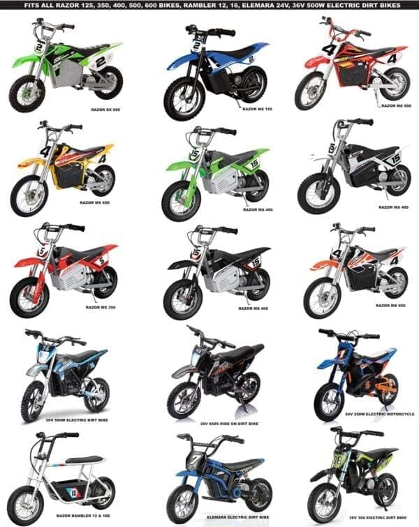Adjustable Training Wheels Universal Fit for Razor MX125 to MX650 Models Magic Cars 5