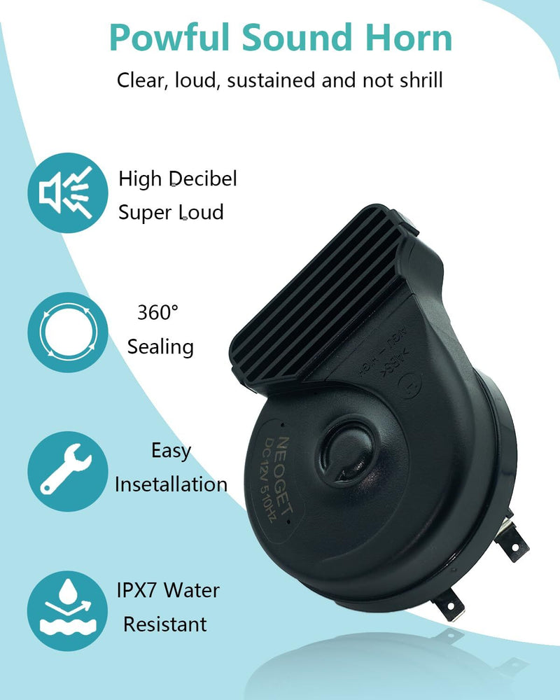 Universal 12V Compact Car Horn Kit with Loud Double Pitch and Deep Bass Sound Magic Cars 1