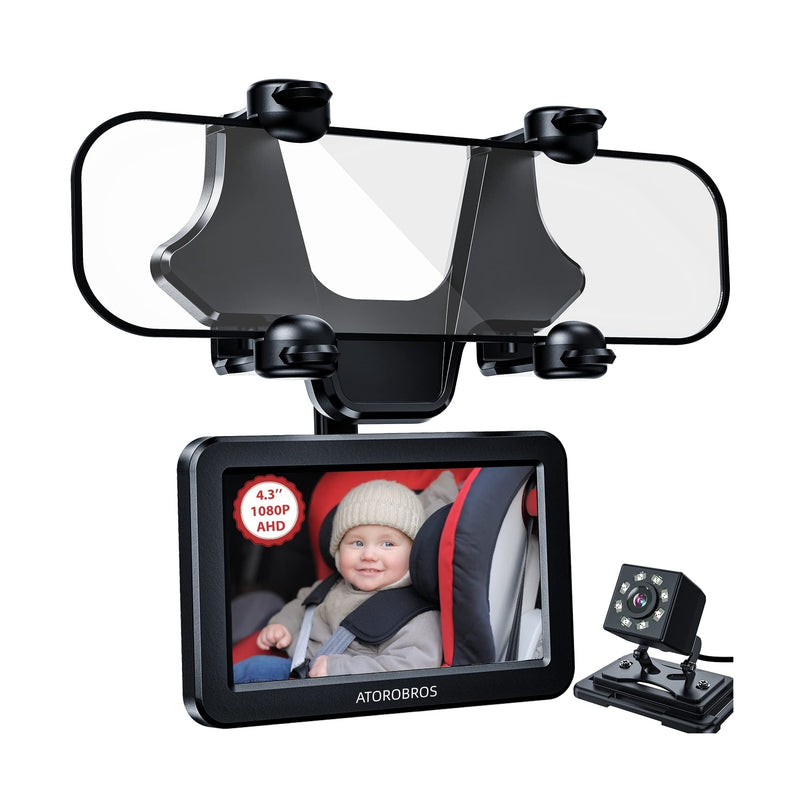 Upgraded AHD 1080P Baby Car Camera with 4.3'' Display for Rear-Facing Seats Magic Cars Variant 0