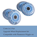 Wiggle Car Enhanced Wheel Set - Illuminated Front & Slim Rear Polyurethane Package Magic Cars 4