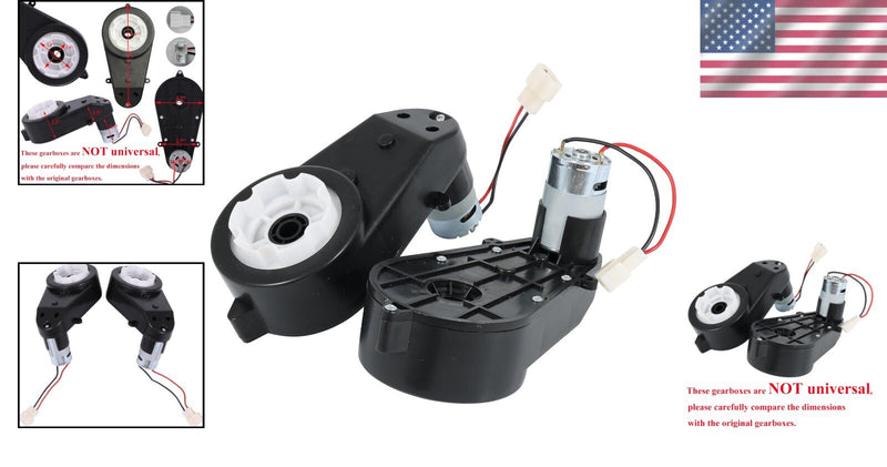 12V 550 Gearbox Set of 2 for High-Speed Kids Electric Vehicles Upgrade Magic Cars 1