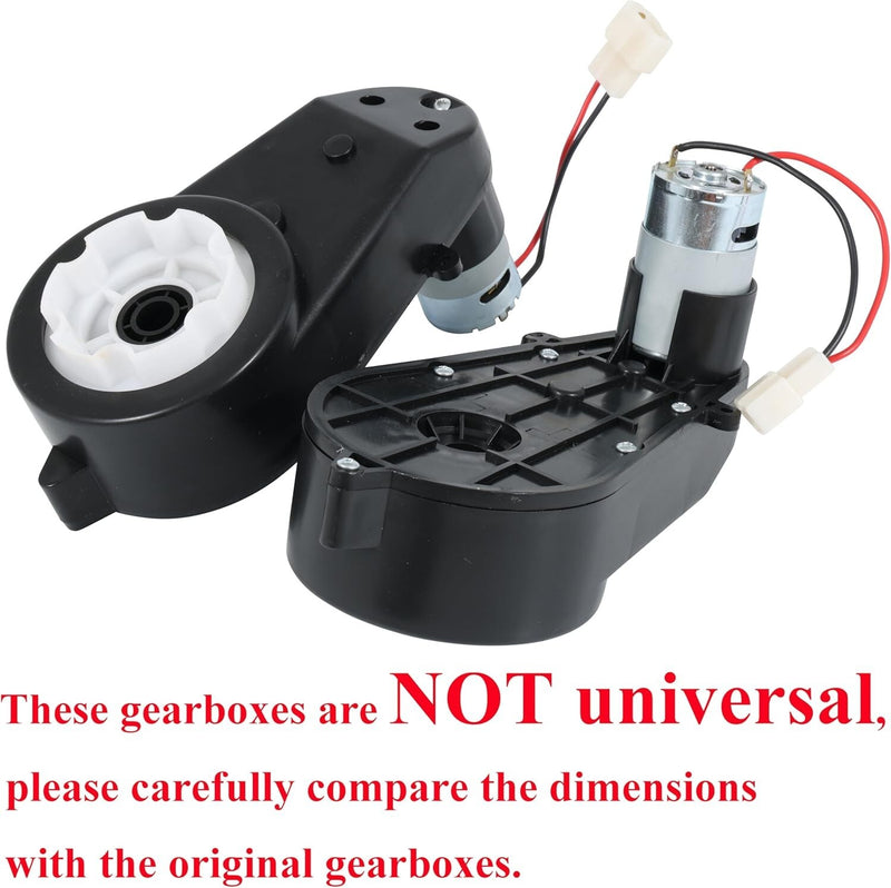 12V 550 Gearbox Set of 2 for High-Speed Kids Electric Vehicles Upgrade Magic Cars 3