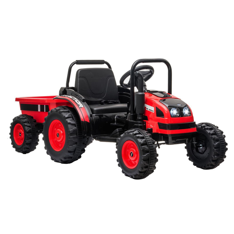 12V Electric Kids Ride-On Tractor with Trailer and Remote Control Magic Cars 8