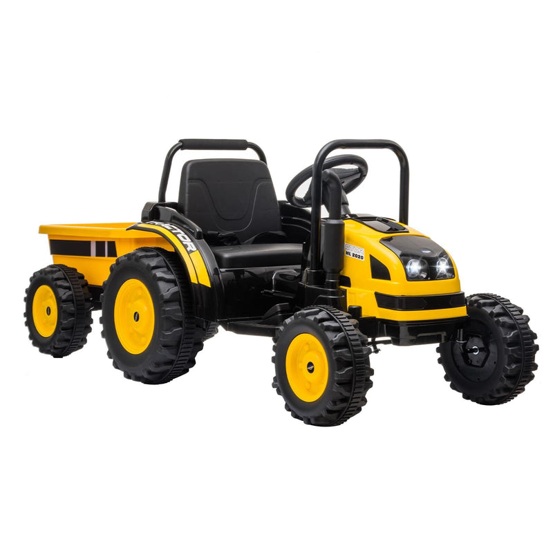 12V Electric Kids Ride-On Tractor with Trailer and Remote Control Magic Cars 9