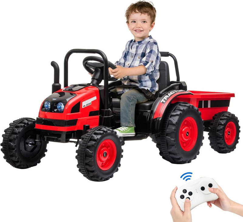 12V Electric Kids Ride-On Tractor with Trailer and Remote Control Magic Cars Variant 0