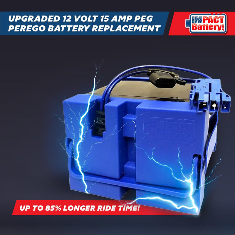 Upgraded 12V Replacement Battery for Peg Perego John Deere Tractor Ride-On Toy Magic Cars 1