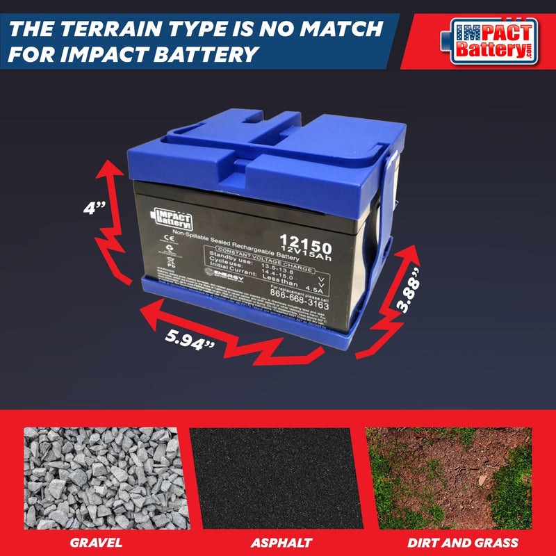 Upgraded 12V Replacement Battery for Peg Perego John Deere Tractor Ride-On Toy Magic Cars 6