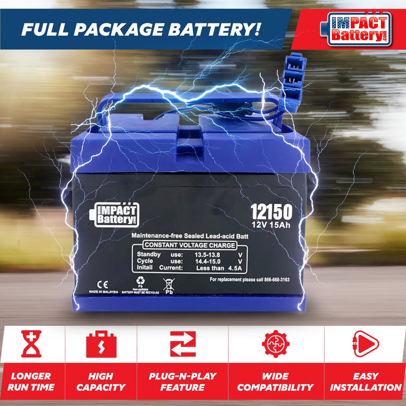Upgraded 12V Replacement Battery for Peg Perego John Deere Tractor Ride-On Toy Magic Cars 2