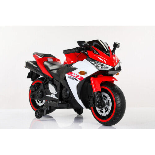 2024 Kids 12V Electric Ride-On Dirt Bike with Training Wheels for Children Magic Cars 20