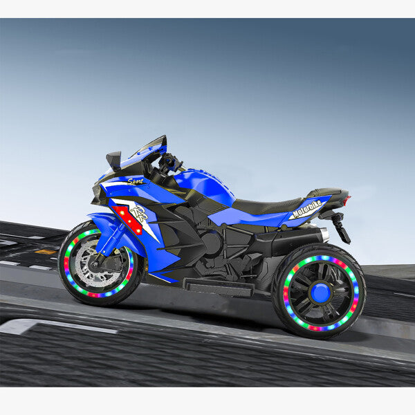 12V Electric Kids Ride-On Dirt Bike with 3 Wheels and Built-In Music Magic Cars 12