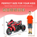 12V Electric Kids Ride-On Dirt Bike with 3 Wheels and Built-In Music Magic Cars 21