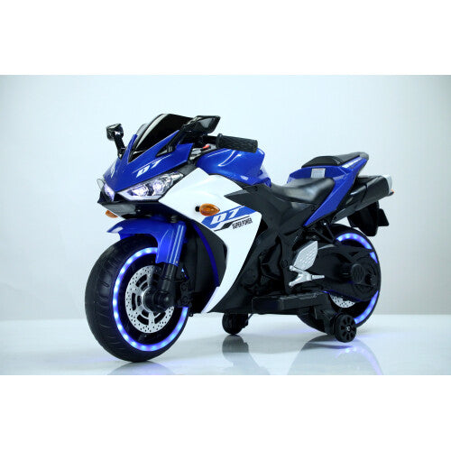 12V Electric Kids Ride-On Dirt Bike with Training Wheels for Children Magic Cars 12